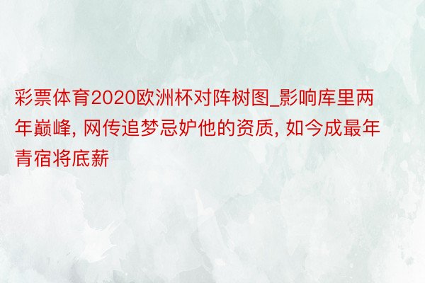 彩票体育2020欧洲杯对阵树图_影响库里两年巅峰, 网传追梦忌妒他的资质, 如今成最年青宿将底薪